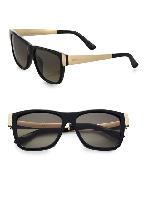 gucci colorblocked 54mm square sunglasses|Gucci overzi sunglasses.